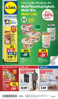 Lidl - aktueller Prospekt von 10.7.2023 bis 15.7.2023