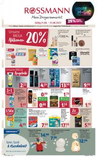 Rossmann - aktueller Prospekt von 21.8.2023 bis 25.8.2023