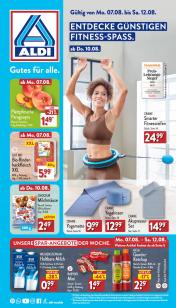 Aldi - aktueller Prospekt von 7.8.2023 bis 12.8.2023