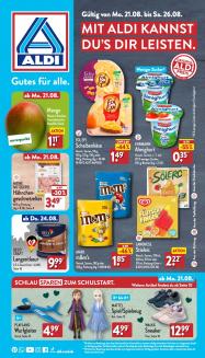 Aldi - aktueller Prospekt von 21.8.2023 bis 26.8.2023