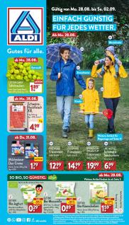 Aldi - aktueller Prospekt von 28.8.2023 bis 2.9.2023