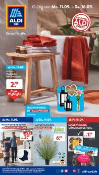 Aldi - aktueller Prospekt von 11.9.2023 bis 16.9.2023