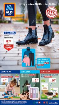 Aldi - aktueller Prospekt von 18.9.2023 bis 23.9.2023